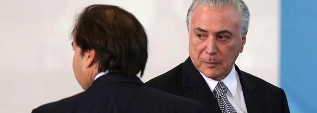 Maia humilha Temer: “me agradeça por ainda estar aí”