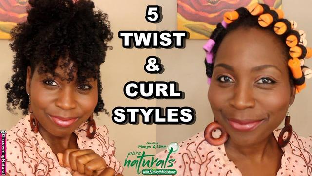 5 Easy Twist N Curl Natural Hair Styles For Mother S Day Ft