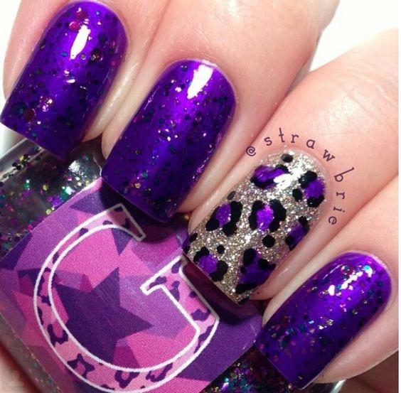 The Best Ideas For The Design Of Your Nails In Purple Color 2018