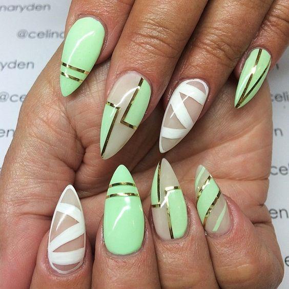 30 Most Beautiful Mint Green Nails Designs! Fresh Colors for Sociable Women