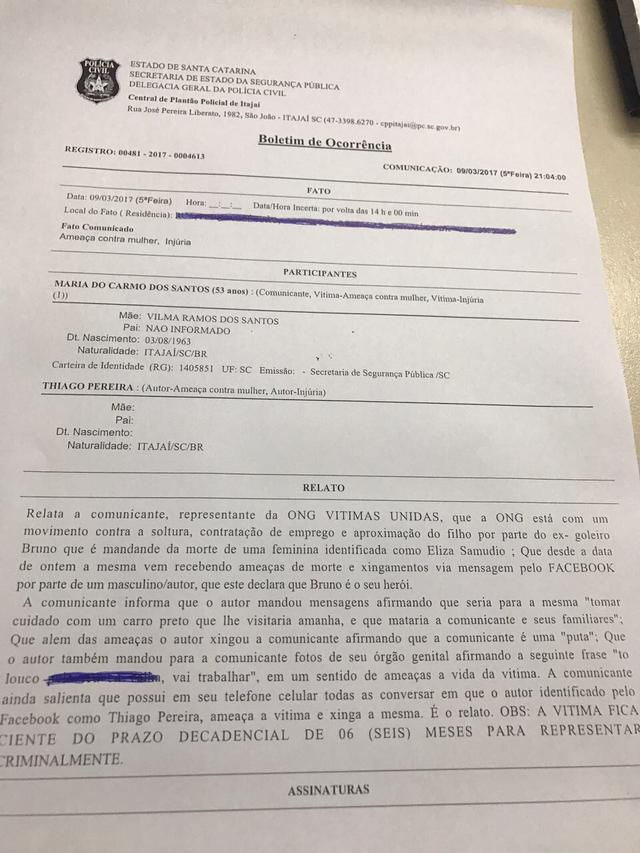 Caso Bruno: ameaças de morte no Dia Internacional da mulher: ONG de vítimas de estupro sob cerco