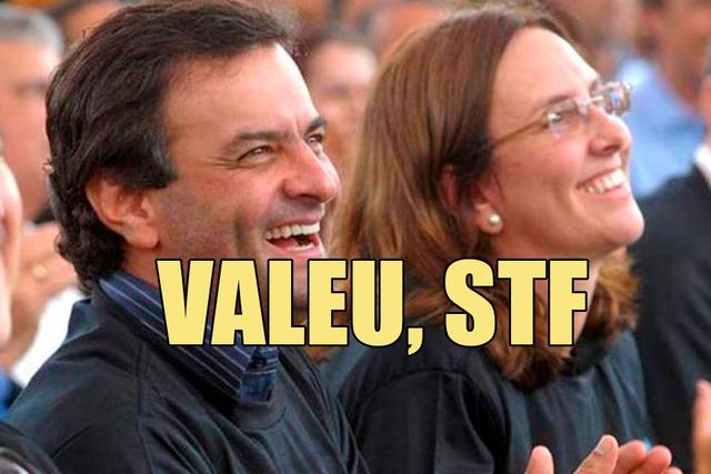 Aécio e irmã fazem festa e pedem pizza em mansão onde Andrea está presa, em Brumadinho