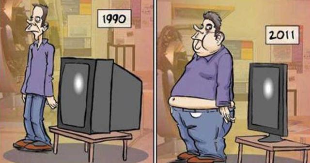12 Cartoons Showing The 'Then & Now' Of Today's World