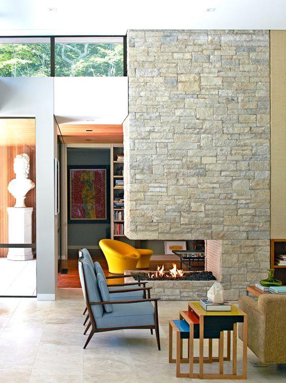 25 Stylish Ways To Clad Or Cover A Fireplace 国际 蛋蛋赞