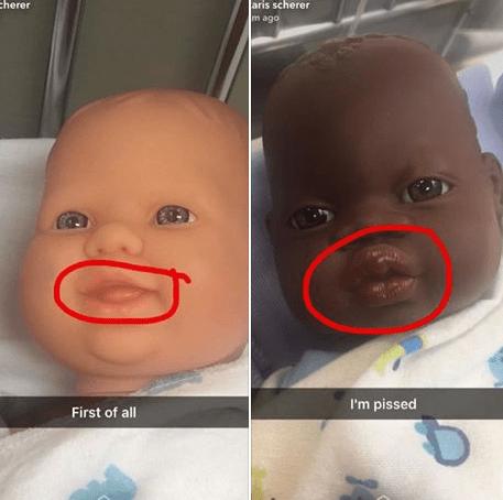 ugly black baby doll