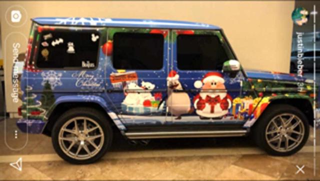 Justin Bieber Wraps His G Wagon Like A Present To Prove He S In The Christmas Spirit 国际 蛋蛋赞