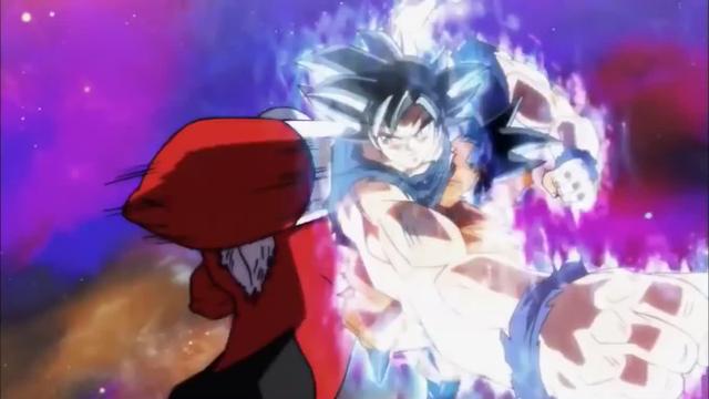 ドラゴンボール超 力の大会 悟空身勝手の極意vsジレン 悟空の最後の蹴りの空振りの威力がすごすぎるw