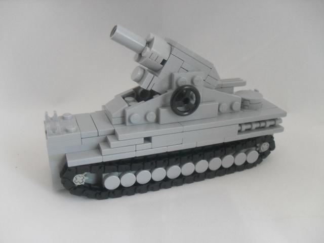 Wehrmacht WW2 Heavy mortar Karl Gerät build out of LEGO bricks_国际_蛋蛋赞