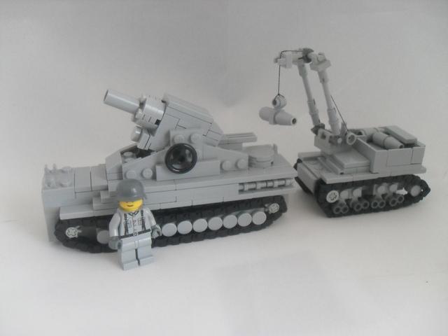 Wehrmacht WW2 Heavy mortar Karl Gerät build out of LEGO bricks_国际_蛋蛋赞