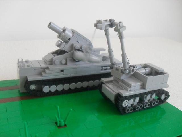 Wehrmacht WW2 Heavy mortar Karl Gerät build out of LEGO bricks_国际_蛋蛋赞