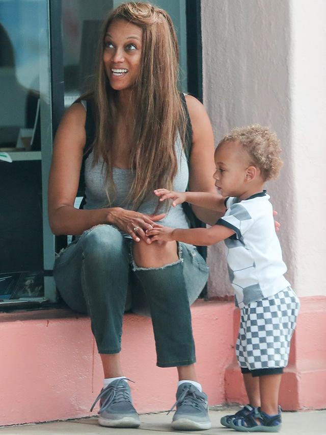 Erik Asla & Tyra Banks's Cute Son York Banks Asla 2018_国际_蛋蛋赞