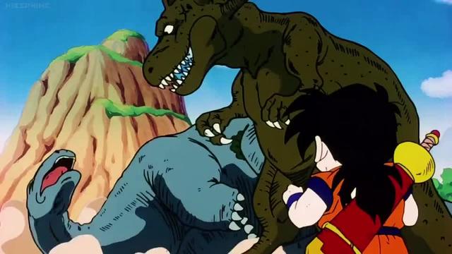 悟飯が手当てしてる恐竜が悟飯の宿敵に襲われてる ドラゴンボール アニメ