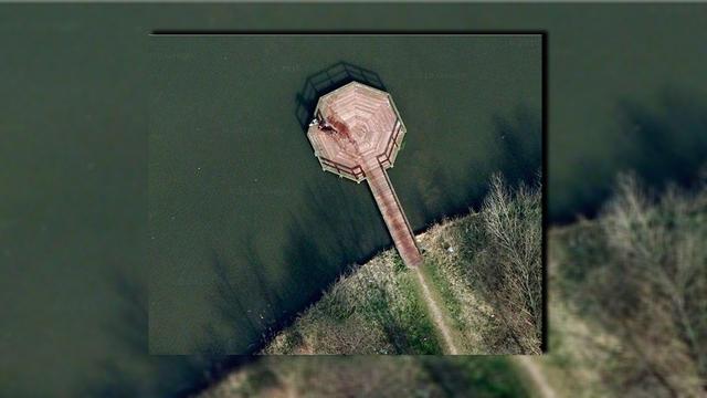 Google Maps Giant Pink Rabbit Lying On A Mountain In Italy