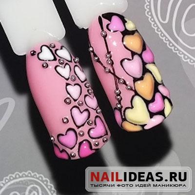 Flowers on Nails in Sweet Bloom Design.