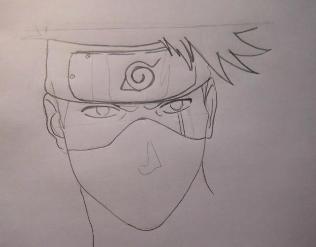 How To Draw Kakashi Hatake From Anime Naruto By A Pencil Step By