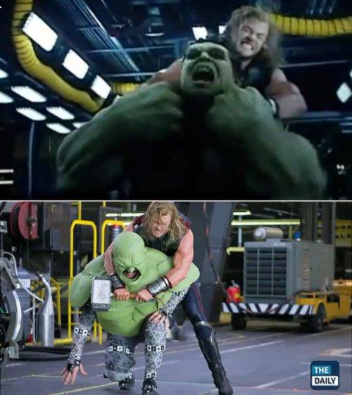 Les effets spéciaux Marvel avant et après