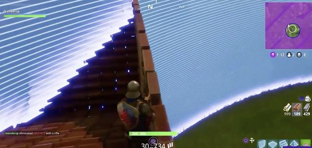 les murs bleus se referment - fortnite quand tu meurs