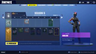 fortnite season 5 skin redline - temporada 1 de fortnite pase de batalla