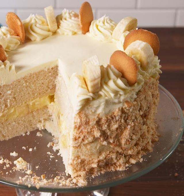 Banana Pudding Cake Is The Birthday Cake You X27 Ll Request Year After Year After Year Perfect Rec å›½é™… è›‹è›‹èµž