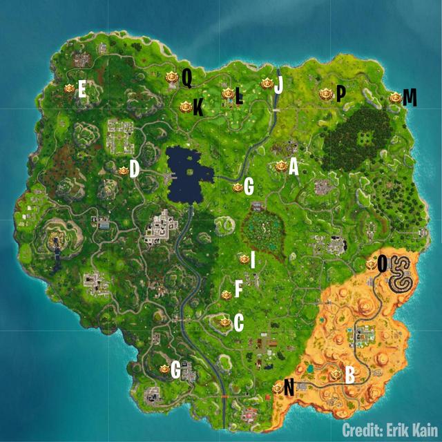 Carte Defi Fortnite Battle Royale Chaque Saison 5 Battle Star Se - ouvrez l image dans un nouvel onglet pour en voir une version plus grande