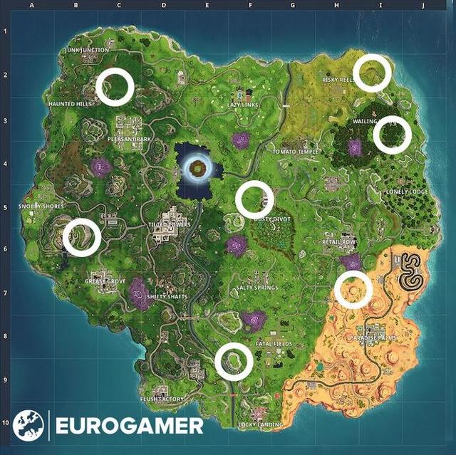 vous devez tirer trois cibles sur un total de cinq galeries de tir pour relever le defi de cette semaine voici une carte de la galerie de tir montrant les - tirer sur des pigeons fortnite