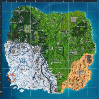 fortnite week 8 secret banner location where to look for it at frosty flights gaming - fortnite a8 a9 b8 b9