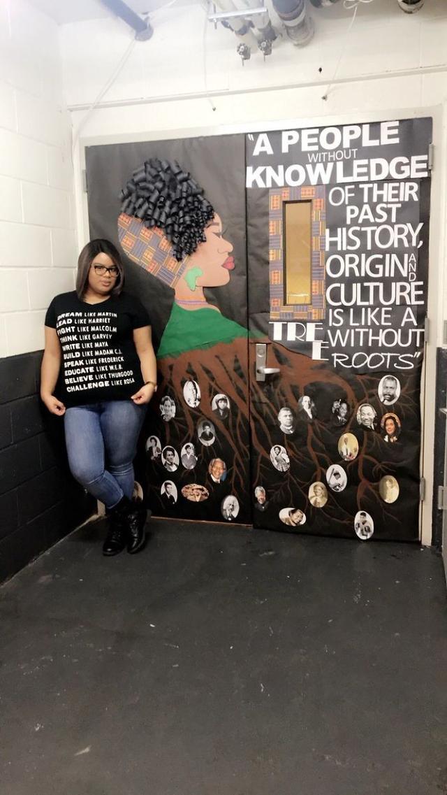 14 Teachers That Proudly Decorated Their Classroom Doors For Black