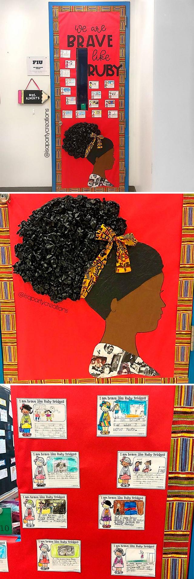 14 Teachers That Proudly Decorated Their Classroom Doors For Black