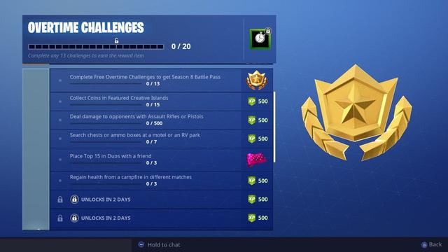 Fortnite Overtime Challenge Featured Island Code Issue Fortnite Season 7 Overtime Challenge Guide Collect 15 Coins In Creative Mode 国际 蛋蛋赞