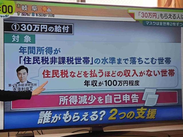 安倍総理 世帯年収が 万以下の世帯すべてに30万円を支給する Beezまとめ