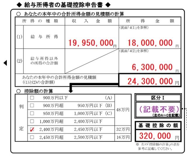 【年末調整】合計所得見積がカギとなる「基礎控除申告書」「配偶者控除等申告書」令和2年新様式(2)書き方の事例
