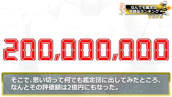 なんでも鑑定団の高額評価額ランキング 億円のお宝が凄すぎたww