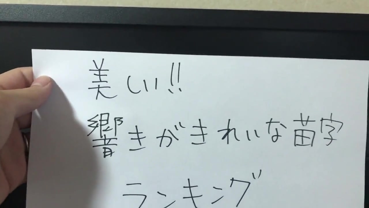 美しい 響きが綺麗な苗字ランキング